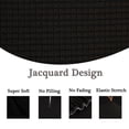 thumbnail image 3 of PiccoCasa Stretch Thick Sofa Slipcover Jacquard Couch Protector, 3 Seater (69" - 86"), Black, 3 of 6