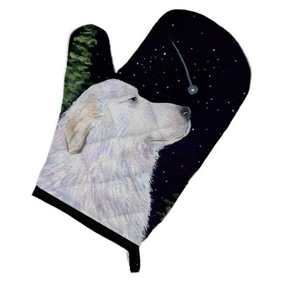 Starry Night Great Pyrenees Oven Mitt