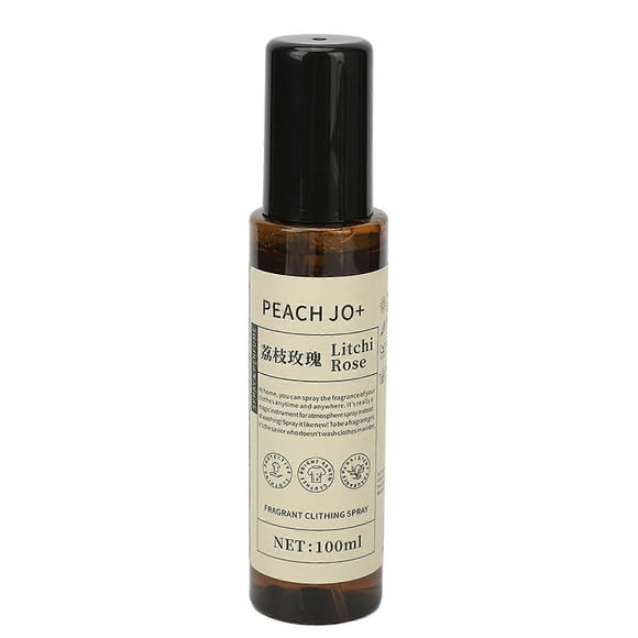 Lychee and Rose Scented Laundry Deodorizer Spray, Odor Eliminator, Fine Mist, Light Scent, 100ml