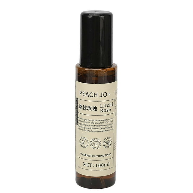 Lychee and Rose Scented Laundry Deodorizer Spray, Odor Eliminator, Fine Mist, Light Scent, 100ml