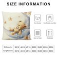 thumbnail image 5 of BCIIG Baby Bear Pillow Covers  Bear Nursery Decor, Woodland Animals Nursery Decor for Boys Girls, Cute Baby Bear Decorative Pillow Covers for Toddler Kids Room Playroom Nursery 22x22in, 5 of 5