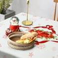 thumbnail image 4 of Christmas Snowflake Tablecloth Rectangle Table Cover Christmas Decoration Table Linen Perfect for Festivet Party Kitchen Dinner TableTopper,60" x 84" (6-8 Seats), 4 of 6