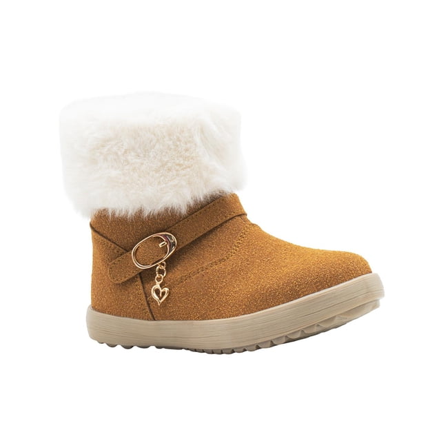 Bota De Invierno Para Niña Calientita Afelpada Super Ligeras beige 16