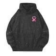 thumbnail image 5 of Cancer Awareness Hoodies for Women 2025 Glitter Sparkle Hoodie with Pockets Hooded Sweatshirt Pullover Tops, 5 of 6