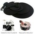 thumbnail image 4 of 1 Set Durable Black Drum Mute Pads Drum Silencers Premium Drum Dampeners, 4 of 6