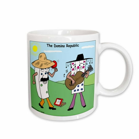 

3dRose The Domino Republic Ceramic Mug 15-ounce