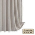 thumbnail image 3 of VOTRUDI Bohemian Linen Shower Curtain Heavy Duty Striped 71x71in with Tassel & 12 Hooks, 3 of 7