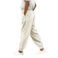 thumbnail image 2 of YUNAFFT Relaxed Corduroy Jogger Pants with Pockets for Women, 2 of 9
