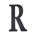 thumbnail image 2 of BalsaCircle 4" Black Solid Letter R Self-Adhesive Rhinestones Gems Sticker, 2 of 5