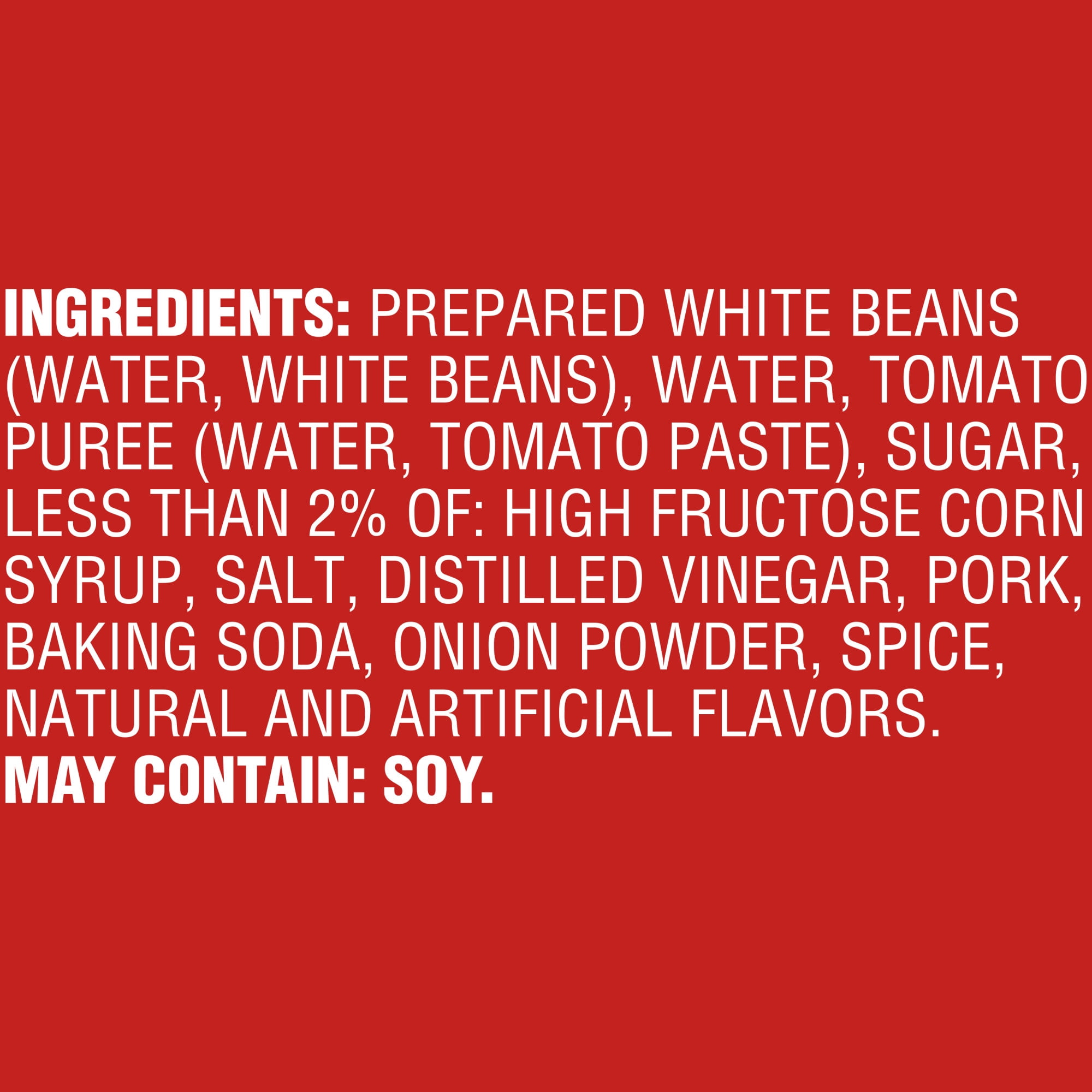 Van Camp's Pork and Beans, 6g Protein Per Serving, Canned Beans, 114 oz. Can