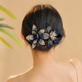 thumbnail image 3 of Nuevo clip de pico de pato con flores de diamantes de imitación, grande, coreano, elegante, para dama, elegante, pasador para el cabello, accesorios para el cabello, elegante clip para cola de moño pa, 3 of 4