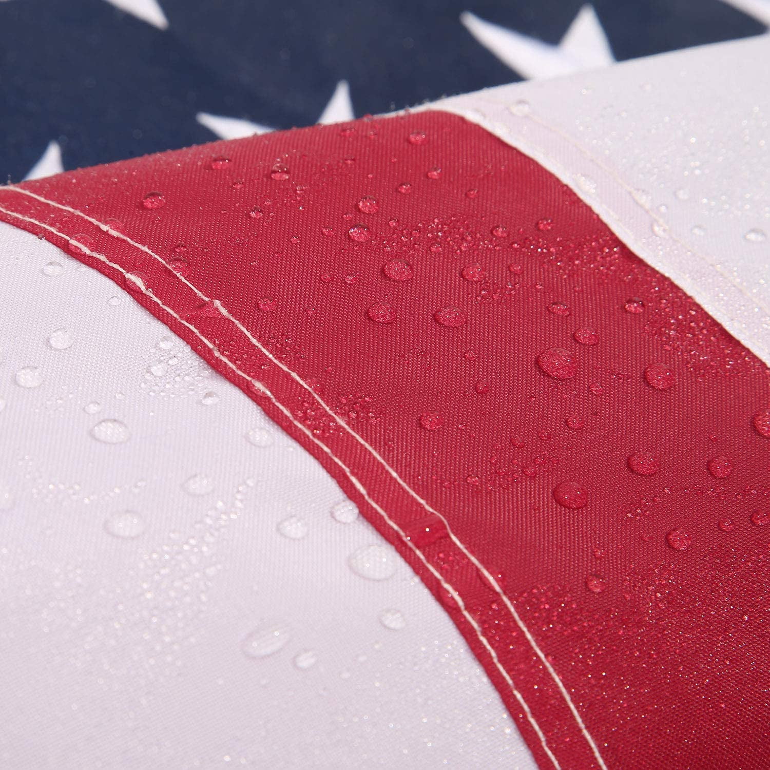 TOPFLAGS 5x8 feet 50 stars American Flag,Embroidered 210D Embroidered Stars,Sewn Stripes,3 Brass Grommets,Indoor/Outdoor,Vibrant Colors,Quality Polyester,US USA Flag