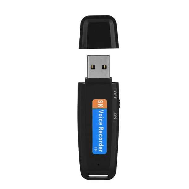 Grabadora de voz digital Bling Bling en forma de disco U con Batería recargable