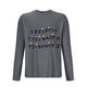 thumbnail image 3 of Blusas y camisas de manga larga con cuello redondo para hombre, deportivas, fitness, hogar, pijamas estampados, camiseta de manga larga con cuello redondo, blusa de poliéster para hombre, 3 of 3