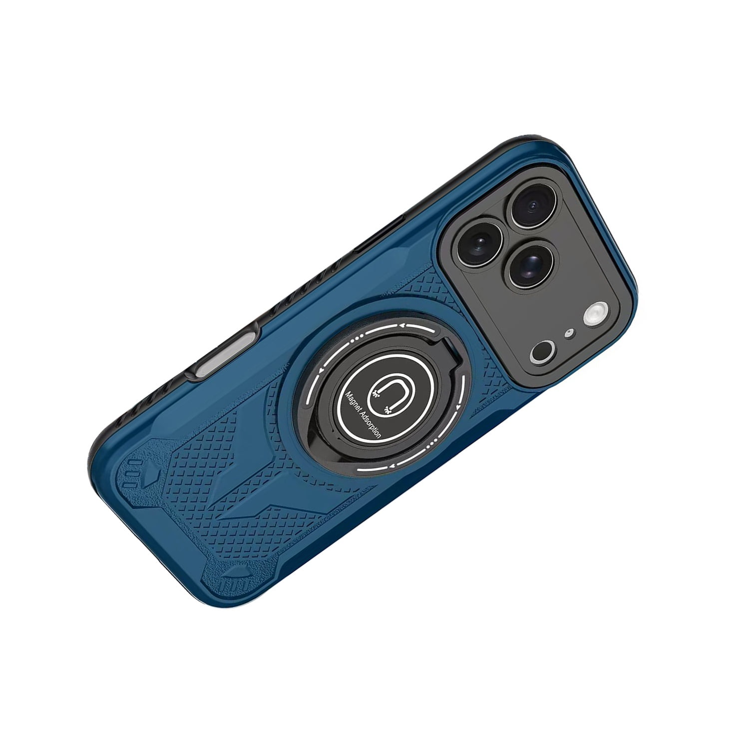Durable Loop Grip Armor Case with MagSafe for iPhone 17 Pro Max - Dark Blue
