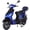 Blue, variant on X-Pro Brand New Milos 50 Moped Scooter with 10" Aluminum Wheels, Rear Trunk, Electric/Kick Start!