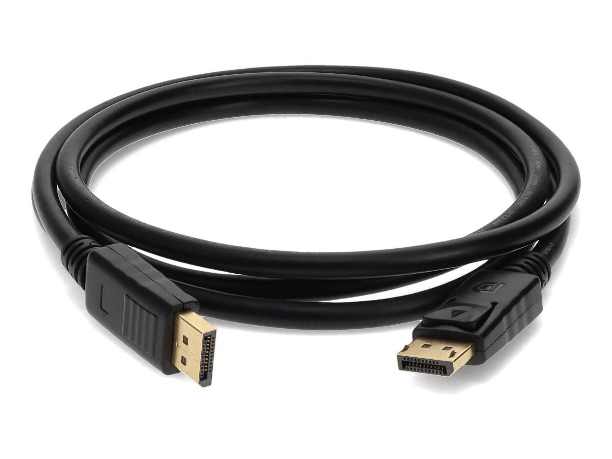 AddOn 2m DisplayPort 1.2 Male to Male Black Cable For Resolution Up to 3840x2160 [4K UHD] (displayport2m)