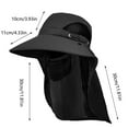 thumbnail image 3 of Kmdttou Men's Outdoor Face Hat Mountaineering Fishing Sun Shade Sunscreen Hat Large Shawl Fisherman's Hat ,Eco-Friendly Straw Sun Hat, 3 of 9