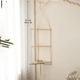 thumbnail image 2 of 3-Tier Floating Wall Shelf Wood Triangle Corner Display Stand Decoration Living Room Bedroom Hanging Decor, 2 of 6