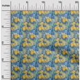 thumbnail image 2 of oneOone Velvet Blue Fabric Abstracts Sewing Material Print Fabric By The Yard 58 Inch Wide, 2 of 5