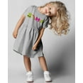thumbnail image 3 of Tstars St Patricks Day Clover Dress for Toddler Girl Infant Toddler Fine Jersey Dress 4T Gray, 3 of 5