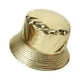 thumbnail image 5 of Sombrero de cubo Sombrero para el sol Cómodo Moda Verano Plegable Clásico Adultos Pescador Oro, 5 of 9