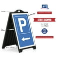 thumbnail image 3 of M&T Displays Double Sided Black Street SignPro Board-P-Left-24x36 Stickers-Sidewalk A-Frame Sign, 3 of 12