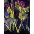 thumbnail image 2 of Ferrell, Erin McGee 15x18 Gold Ornate Wood Framed with Double Matting Museum Art Print Titled - Violet Spring Flowers I, 2 of 4