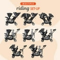 thumbnail image 6 of Baby Trend Double Stroller w/ Infant Car Seats, Sit N' Stand & Ally 35, Stormy, Combo, 6 of 12