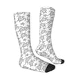 thumbnail image 3 of Picia Women Crew Soft Moisture-wicking Socks Sea Turtle Pattern Design Cotton Socks, One Size fit All, 3 of 9