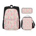 thumbnail image 1 of Disketp Rabbit Mochila Estampada de Gran Capacidad con Lonchera y Estuche, Set de 3 Piezas para Estudiantes, 1 of 7