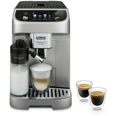 De'Longhi Magnifica Plus Bean-to-Cup Espresso and Cappuccino Machine, Silver