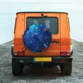 thumbnail image 6 of Yiaed Deep Sea Glowing Fishes Print Print Tire Wheel Cover, tire covers for trailers,rv wheel covers,rv tire covers, camper tire covers,tire covers for cars-14 inch, 6 of 6
