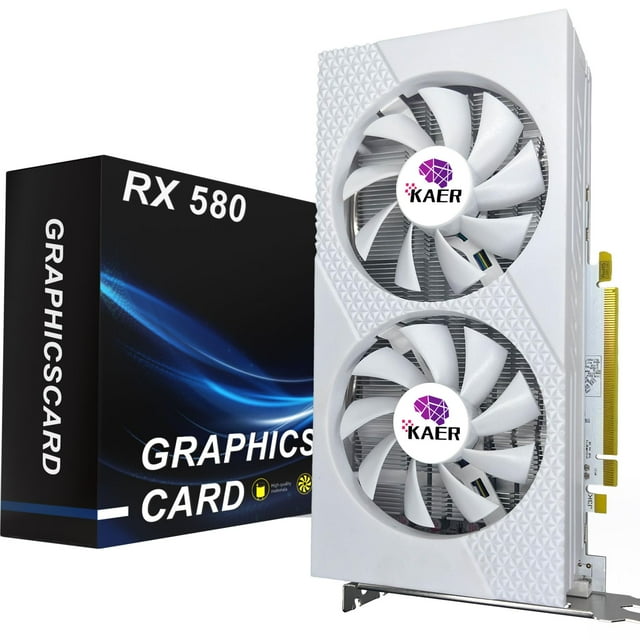 Tarjeta gráfica KAER RX580 8GB GDDR5 256bit con ventiladores duales