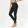 thumbnail image 6 of Sunnin Womens High Waist Yoga Leggings Side Phone Pocket Tight Fit Workout Pants Athletic Trousers, 6 of 9