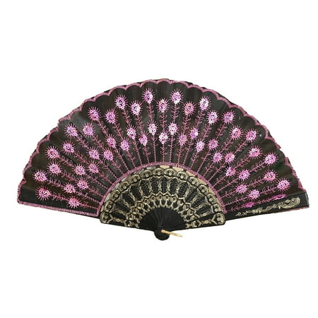 

Lace Hand Flower Held Style Silk Wedding Party Folding Dance Chinese Fan Fans Small Wall Fans Electric Quiet