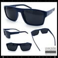 thumbnail image 2 of SA106 Wraparound Sport Sunglasses for Men UV400 Lightweight Rectangular Matte Navy Frame - Black Lens, 2 of 6