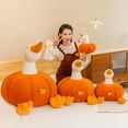 thumbnail image 4 of Cute Headed Pumpkin Plush Toy Collection, Soft Stuffed Animals with Vibrant Orange Pumpkin Shapes, as Playtime Pals for Kids,or Heartwarming Gifts for Plush Enthusiasts, 4 of 6