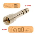 thumbnail image 2 of COOLHOOD 6.35mm to 3.5mm Adapter Gold Plated 6.35 Male to 3.5 Female Plug Converter for Headphones Digital Piano Keyboard, 2 of 2