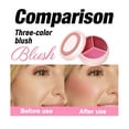 thumbnail image 3 of Experience The Makeup Effect Three-color Blush Matte Waterproof Blush Cream Carmine Blush Makes It For You To Create A Natural And Good Look., 3 of 7