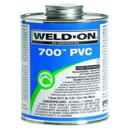 Weld-On PVC Clear Regular Bodied 1/2 Pint 13970