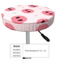 thumbnail image 4 of Balery Pig Noses Velvet Round Bar Chair Cushion Cover Adjustable, Protects From Scratches And Stains, Soft & Washable Ideal For Wooden And Metal Stools - 13 Inch, 4 of 7
