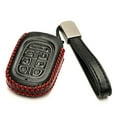 thumbnail image 2 of Vitodeco Leather Key Fob Cover Case Protector Compatible with Honda Odyssey (2025 - 2026 Models) - 7 Buttons, Black/Red, 2 of 6