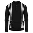 thumbnail image 1 of Cardigan Chandail à Manches Longues pour Homme avec Col Rabattu et Fermeture à Boucle, 1 of 3