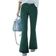 thumbnail image 2 of TRUBKH Corduroy Pants Women Wide Leg Sweat Pants Concert Pants for Women Womens Pants Trendy Barrel Leg Pants Women Baggy Corduroy Pants Women Cargo Pants Green L, 2 of 4
