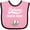 Pink and Black, variant on Inktastic Future Mountain Climber Hiking Boys or Girls Baby Bib