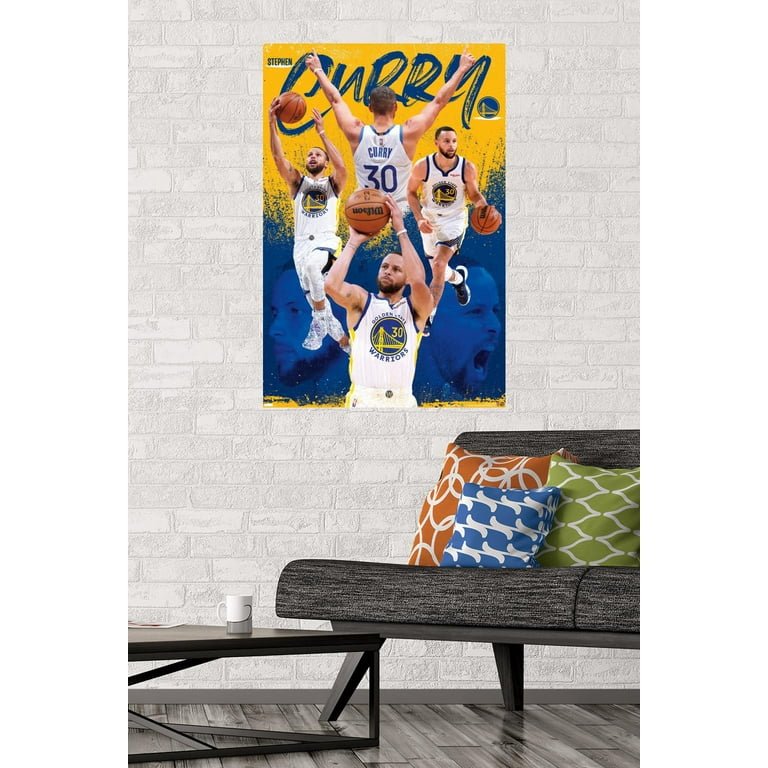 Trends International NBA Basketball Stephen Curry Poster, Golden