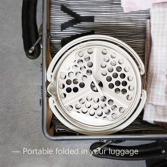 Drizzle Foldable Electric Cooker Travel Hot Pot Dual Voltage Silicone Steamer Camping Office Noodle Porridge Soup