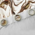 thumbnail image 4 of Castle Fairy Gradient Abstract Marble Black Out Curtains for Teens Boys Girls,Brown White Golden Curtains Pack Of 2 (42X63 Each),Marbling Watercolor Bedroom Curtains,Ultra Soft Home Decor, 4 of 6