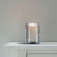 thumbnail image 6 of Better Homes & Gardens Blue Glass Ribbed Hurricane Candleholder, 8", Large, Living Room, 6 of 6
